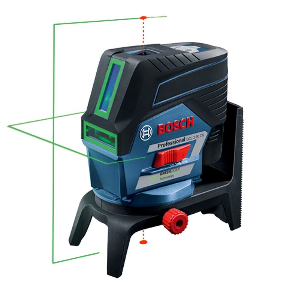 Bosch Vert PCL 20 Set Niveau laser croix avec function fil à plomb