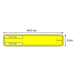 Brassard de signalisation jaune fluo