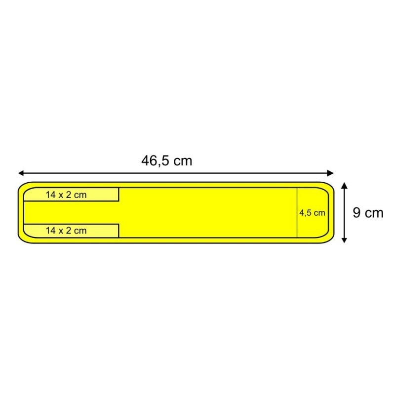 Brassard de signalisation jaune fluo