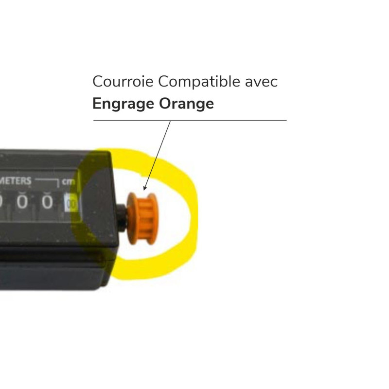 Courroie odomètre Nedo - Engrenage ORANGE
