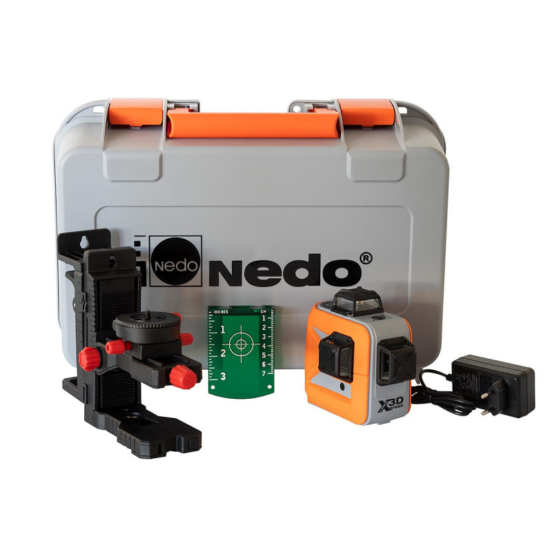 Nedo X-Liner 3D Green : niveau laser 360° vert professionnel