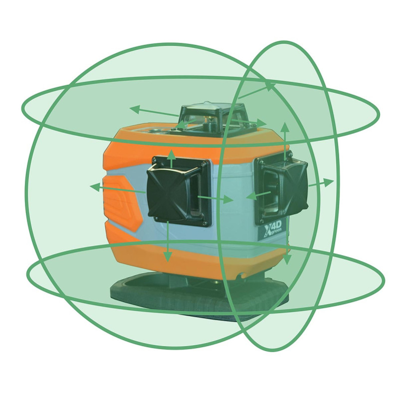 Nedo X-Liner 4D green - Laser 360° vert professionnel