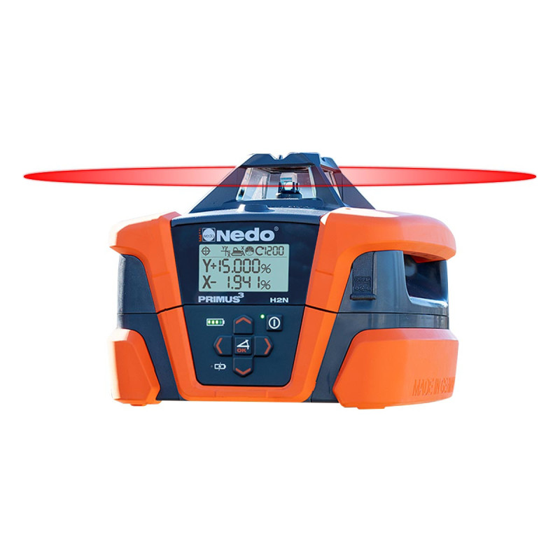 Nedo PRIMUS 3 H2N : laser rotatif double pente professionnel