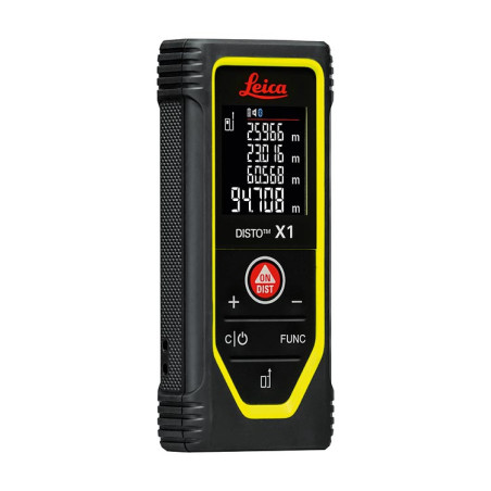 Télémètre laser Leica DISTO X1 – Mètre laser robuste IP65