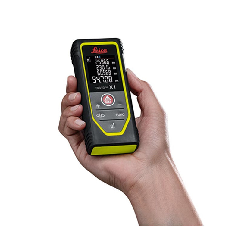 Télémètre laser Leica DISTO X1 – Mètre laser robuste IP65