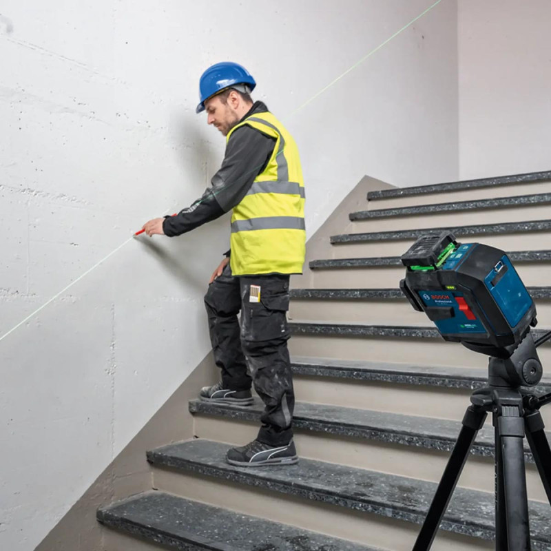 Laser 360 vert Bosch GLL 80-33G – niveau laser 3 plans 360°