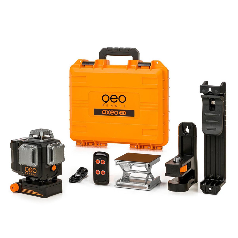 Axeo 4D Geo Fennel - Niveau laser vert 4D 4 x 360°