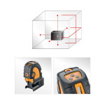 Cross Pointer 5 SP - niveau laser croix + point - Geo Fennel