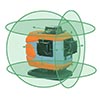 Laser vert 360